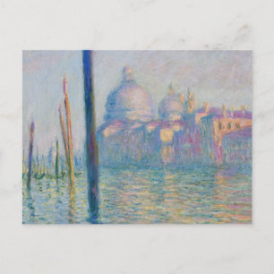 Grand Canal Monet Venedig Italien Klassisk Målning Vykort