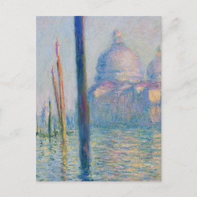 Grand Canal Monet Venedig Italien Klassisk Målning Vykort (Framsida)