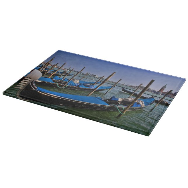 Grand Canal-vatten med gondoler på rad (Hörn)