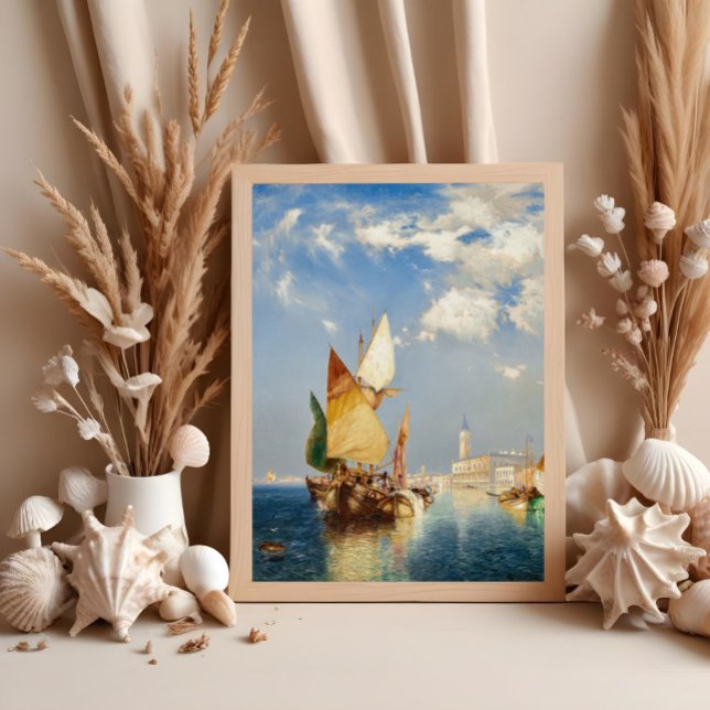 Grand Canal, Venedig (1903) av Thomas Moran Fototryck (Skapare uppladdad)