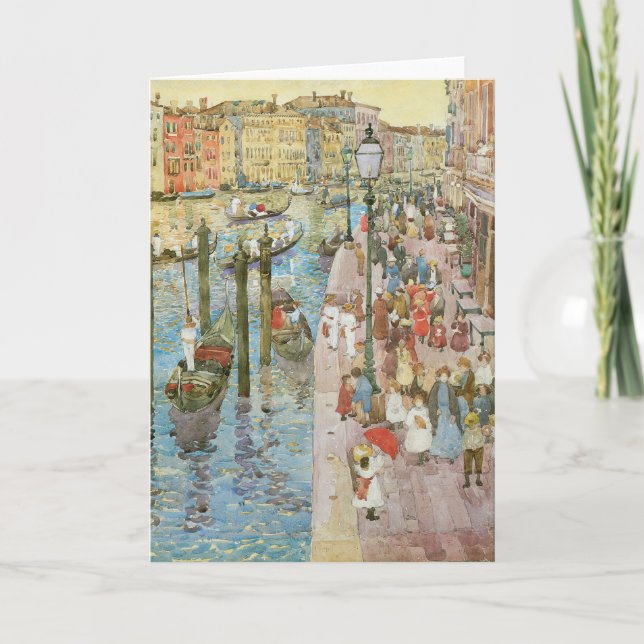 Grand Canal, Venedig av Maurice Prendergast Kort (Framsida)