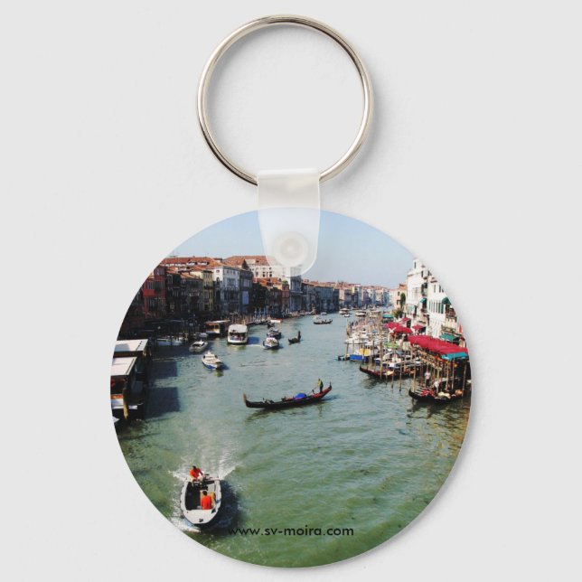 Grand Canal, Venedig från Rialto Bridge Nyckelring (Framsida)