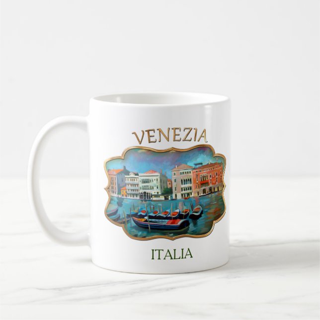Grand Canal - Venedig, Italien Coffee Mugg (Vänster)