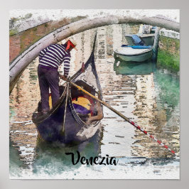 Grand Canal, Venedig, Italien Design Poster