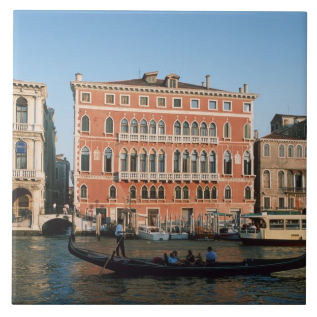 Grand Canal, Venedig, Venetien, Italien Kakelplatta (Framsidan)