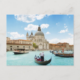 Grand Canal, vykort för Venedig