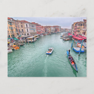 Grand Canal, vykort för Venedigs Italien