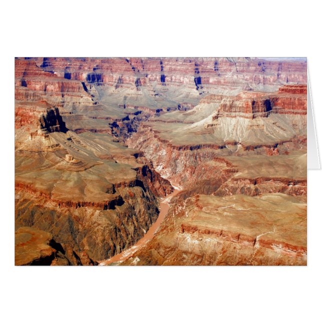 Grand Canyon Aerial Hälsningskort (Framsidan Horizontal)
