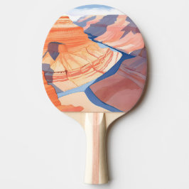 Grand Canyon | Akvarell Landskapsmålning Pingisracket