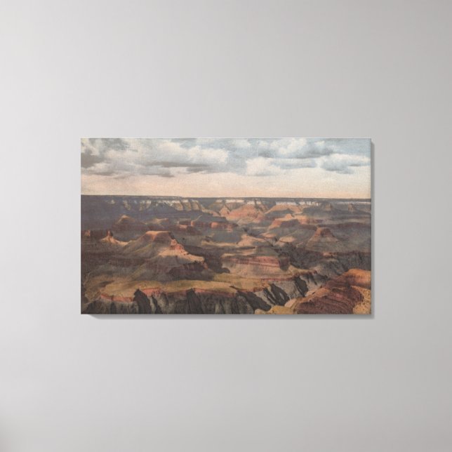 Grand Canyon, Arizona - Cloud Shadows från Hopi 2 Canvastryck (Framsida)