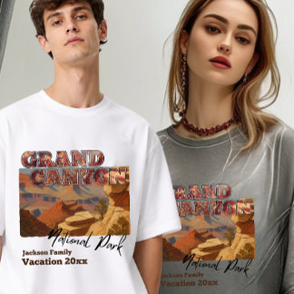 Grand Canyon Arizona Familjesemester Minne Anpassa T Shirt