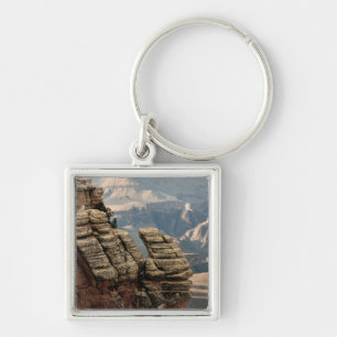 Grand Canyon Arizona Fyrkantig Silverfärgad Nyckelring