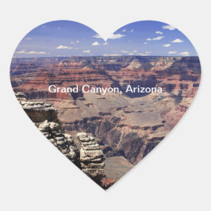 Grand Canyon, Arizona Hjärtformat Klistermärke