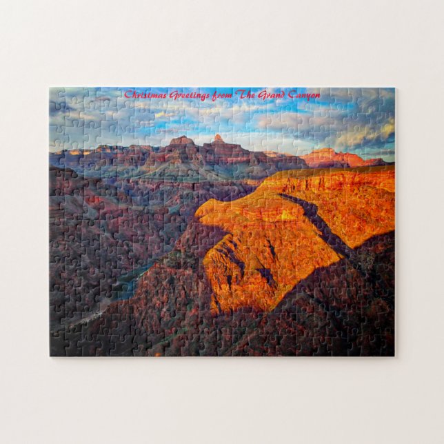 Grand Canyon Arizona.Julhälsningar Pussel (Horisontell)