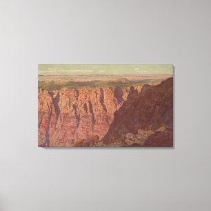 Grand Canyon Arizona - solnedgång på målad Canvastryck