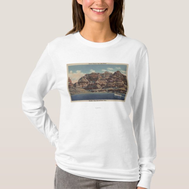 Grand Canyon Arizona - stenblockfördämningområde T Shirt (Framsida)