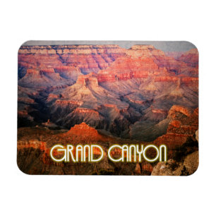 Grand Canyon, Arizona sunset stilized Magnet