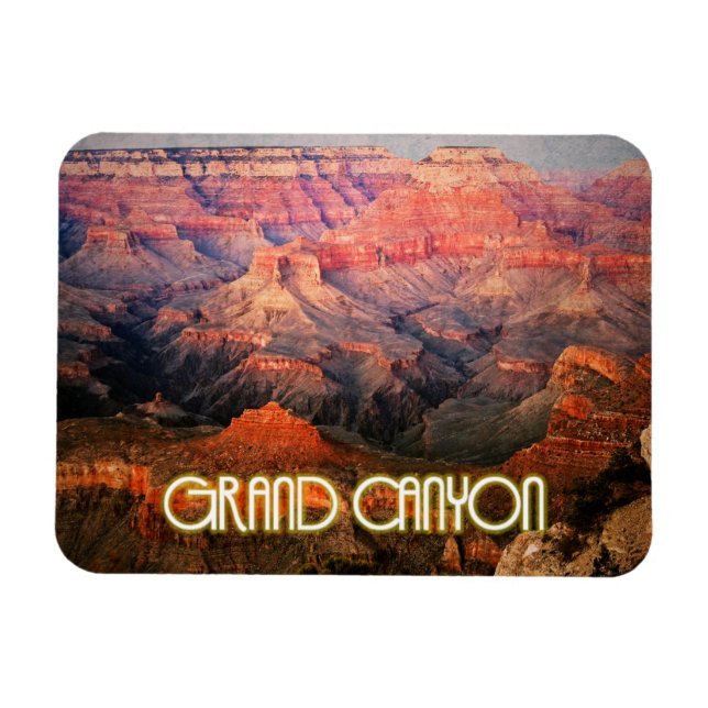Grand Canyon, Arizona sunset stilized Magnet (Horisontell)