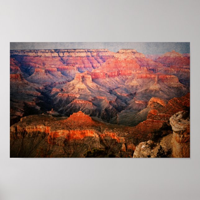 Grand Canyon, Arizona sunset stilized Poster (Framsidan)