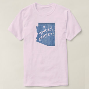 Grand Canyon Arizona Trästruktur T Shirt