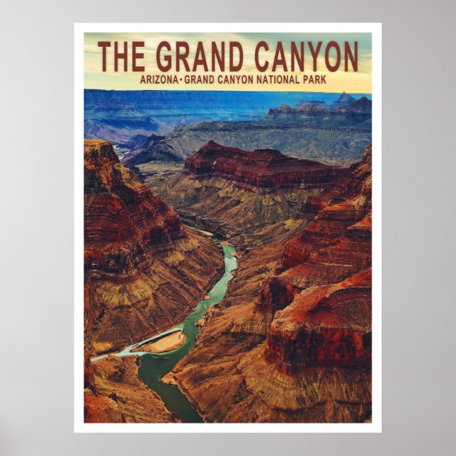 Grand Canyon Arizona Travel Poster (Framsidan)