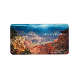 Grand Canyon, Arizona, USA Adressetikett