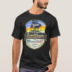 Grand Canyon Arizona USA Travel Logotyp T Shirt