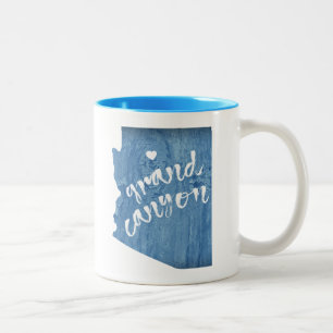 Grand Canyon Arizona Wood Grain Två-Tonad Mugg