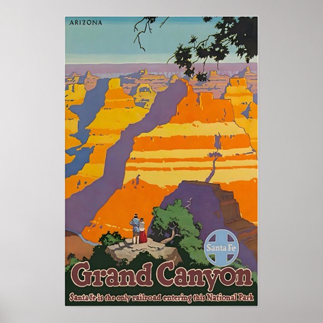 Grand Canyon Art Arizona Print National Parks Post Poster (Framsidan)