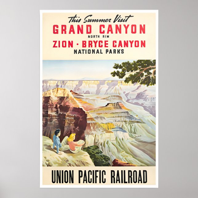 Grand Canyon Art National Parks Affisch Union (Framsidan)