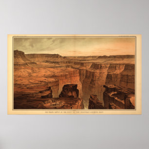 Grand Canyon av Clarence Dutton 1882 Poster
