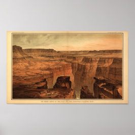 Grand Canyon av Clarence Dutton 1882 Poster