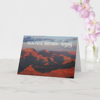 Grand Canyon Beval Nature Scenery Birthday Kort