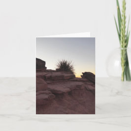 Grand Canyon Boulders-mappat gratulationskort Kort