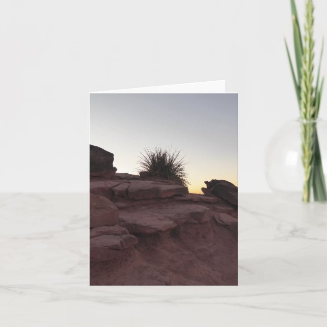 Grand Canyon Boulders-mappat gratulationskort Kort (Framsida)