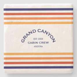 Grand Canyon Cabin Klubb Anpassningsbar Vapensköld Stenunderlägg