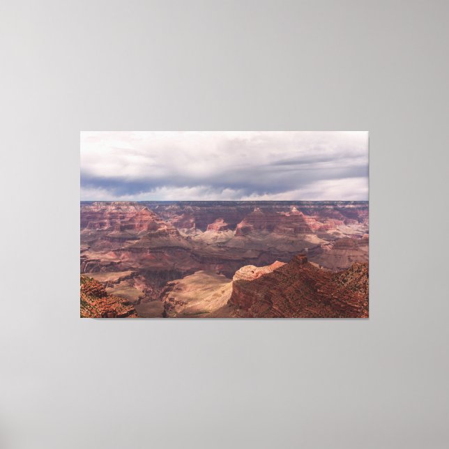 Grand Canyon Cliffside View Canvas Art (Framsida)
