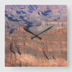Grand Canyon Clock (Bright Färgad) Fyrkantig Klocka