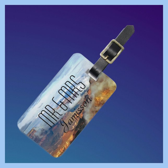 Grand Canyon Clouds Personlig Mr och Mrs Anpassnin Bagagebricka (Skapare uppladdad)