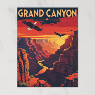 Grand Canyon Eagles Sunset Vykort