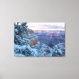 Grand Canyon efter snöstorm Canvastryck