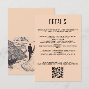 Grand Canyon, ett par QR-koder och detaljer Tilläggskort