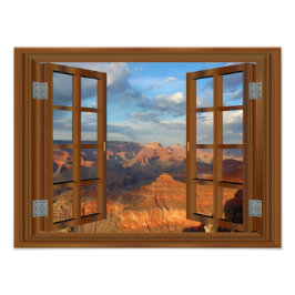 Grand Canyon Fake Faux Window View USA Fototryck