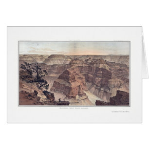 Grand Canyon från halv liter. Sublimera vid Dutto Hälsningskort