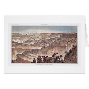 Grand Canyon från halv liter. Sublimera vid Dutto Hälsningskort