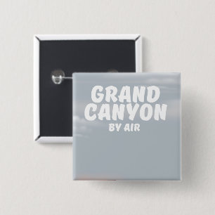 Grand Canyon från luften vintage resaffisch. Knapp