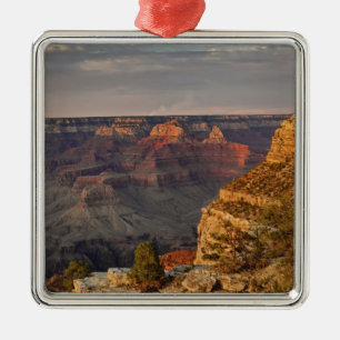 Grand Canyon från södra kanten vid solnedgång, 2 Julgransprydnad Metall