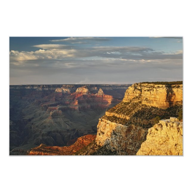 Grand Canyon från södra kanten vid solnedgång, 4 Fototryck (Framsidan)