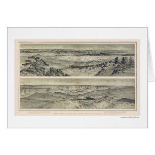 Grand Canyon från trycket 1882 för Mt. Trumbull Hälsningskort
