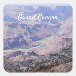 Grand Canyon Fyrkantigt Klistermärke